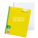 CUADERNO ESTRELLA ESPIRAL F/FRANCESA 100 HOJAS C-5MM